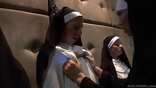 Sinful nuns with succulent sizzle asses are attainable be beneficial to anal dilatation and maligning